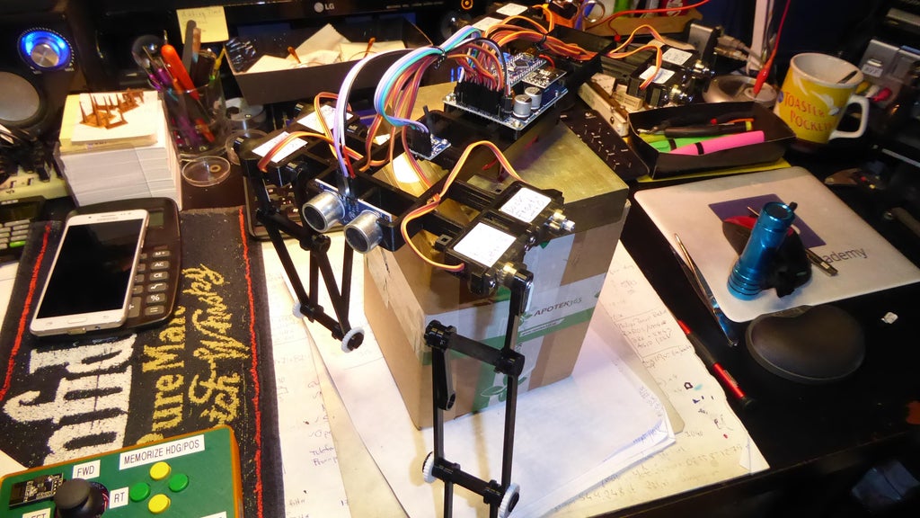 GorillaBot the 3D Printed Arduino Autonomous Sprint Quadruped Robot : 9 ...