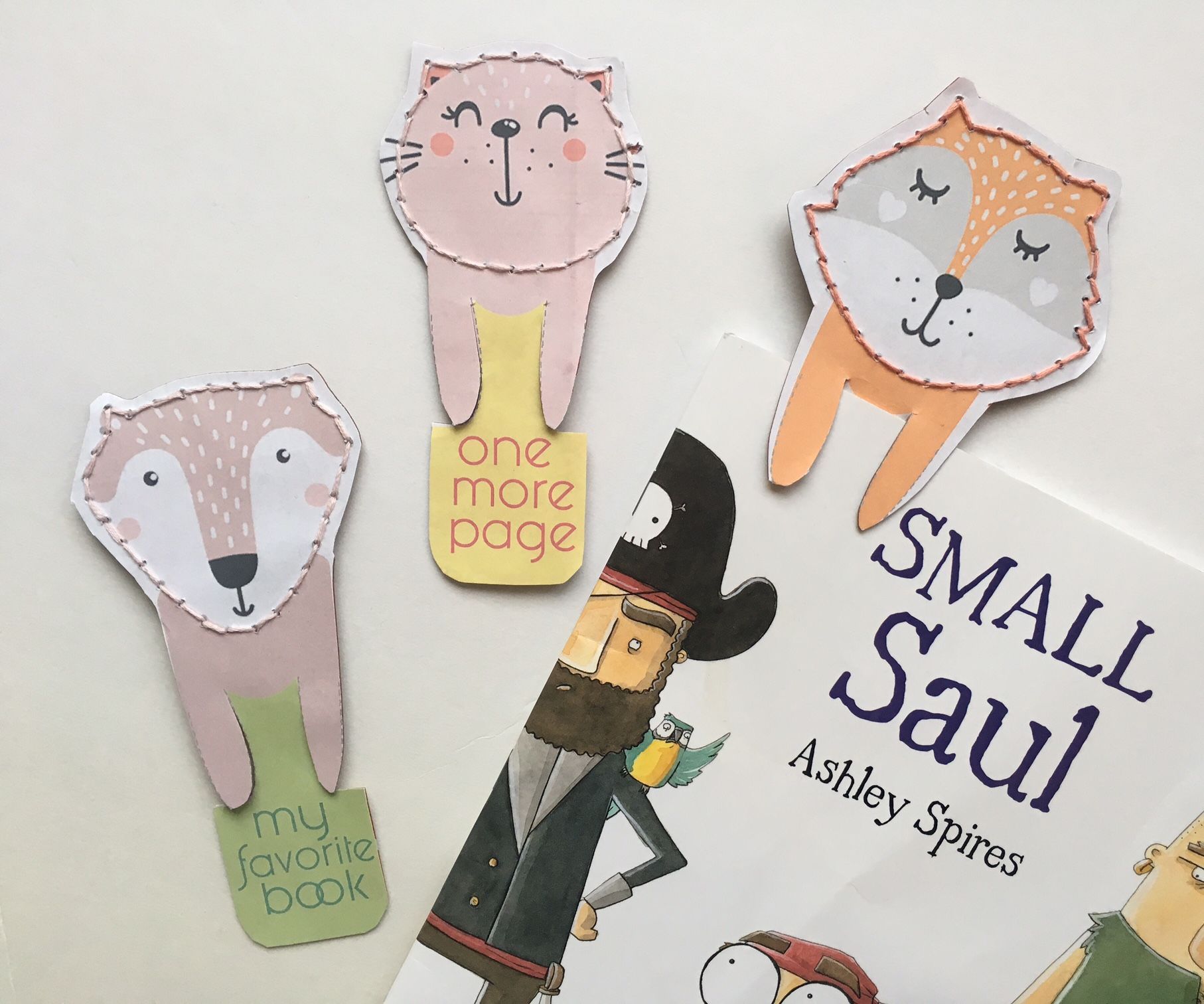 Stitch Cards / Bookmarks + FREE PRINTABLE