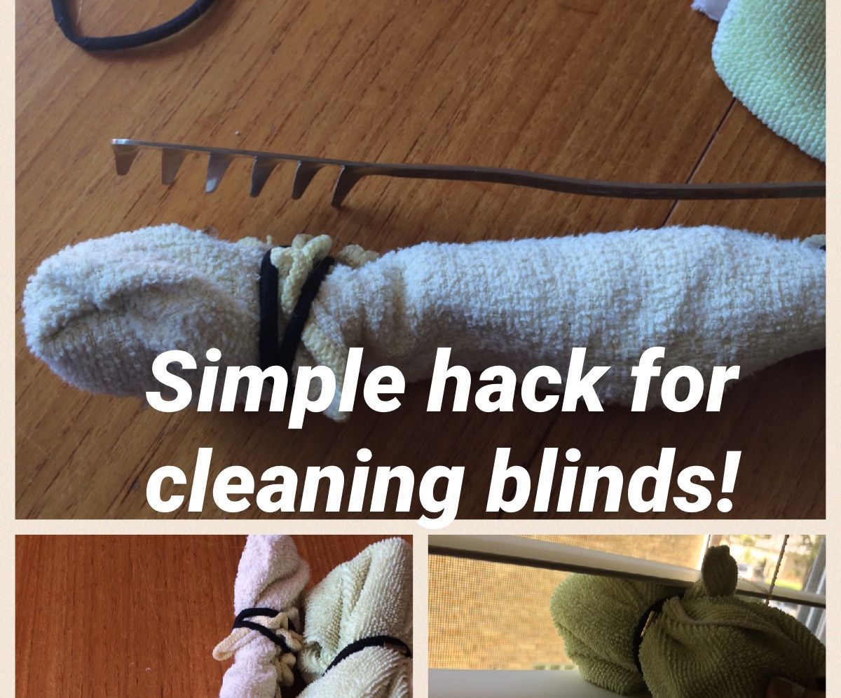 Cleaning Blinds Hack