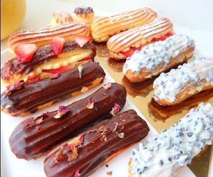 Fancy Eclairs & Cream Puffs