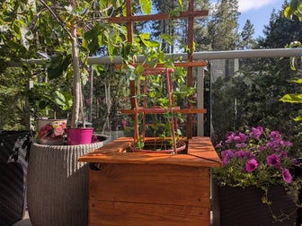 How to Make a Garden Box With a Trellis Out of Pallet Wood