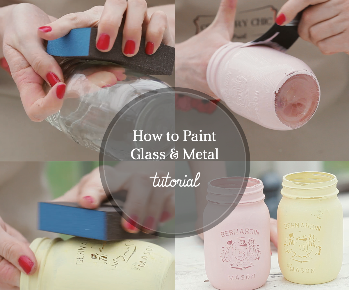 How to Paint Glass and Metal