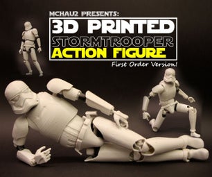 3D Printed StormTrooper Action Figure! (Realistic Articulation)