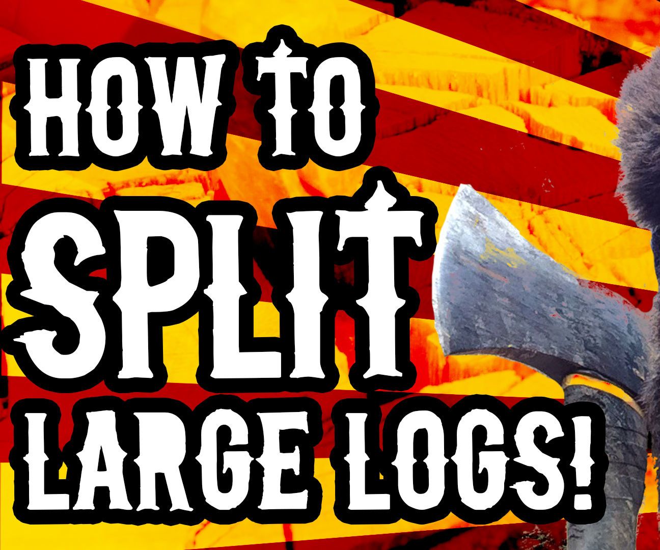 How to Split Large Rounds of Wood Easily