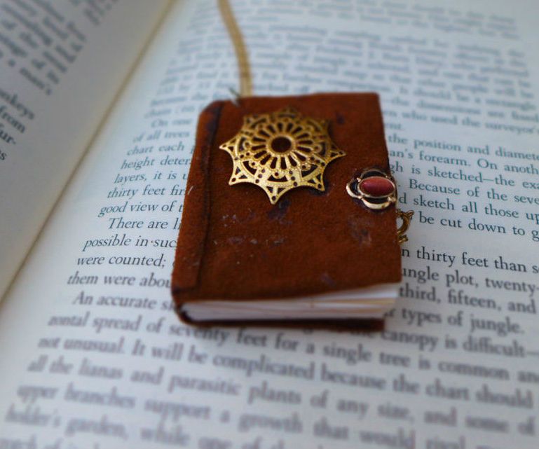 Miniature Book Pendant