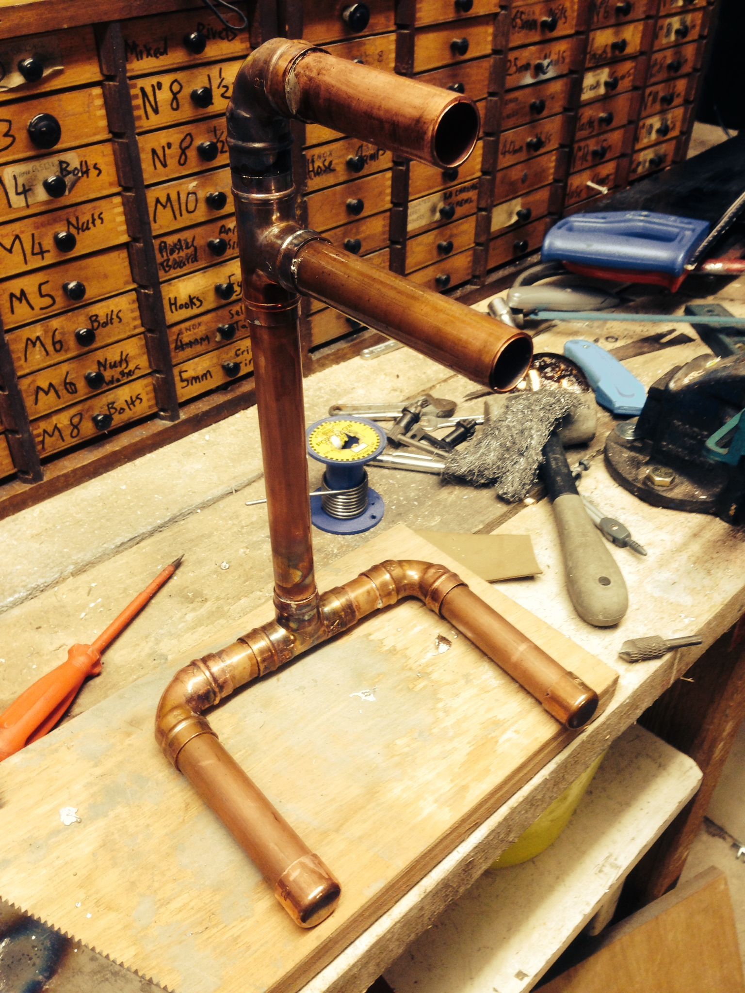 Copper Pipe Headphone Stand 6 Steps Instructables