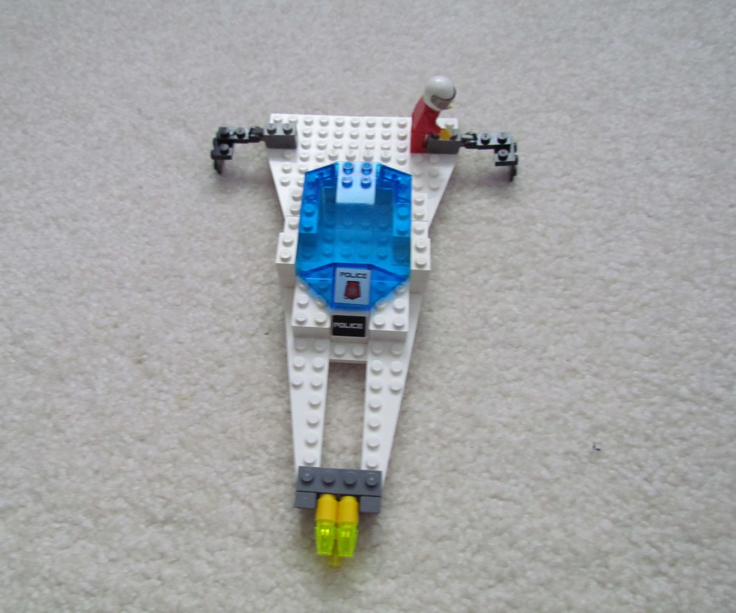 Lego Spaceship With Three Shooters and Two Stabilizers