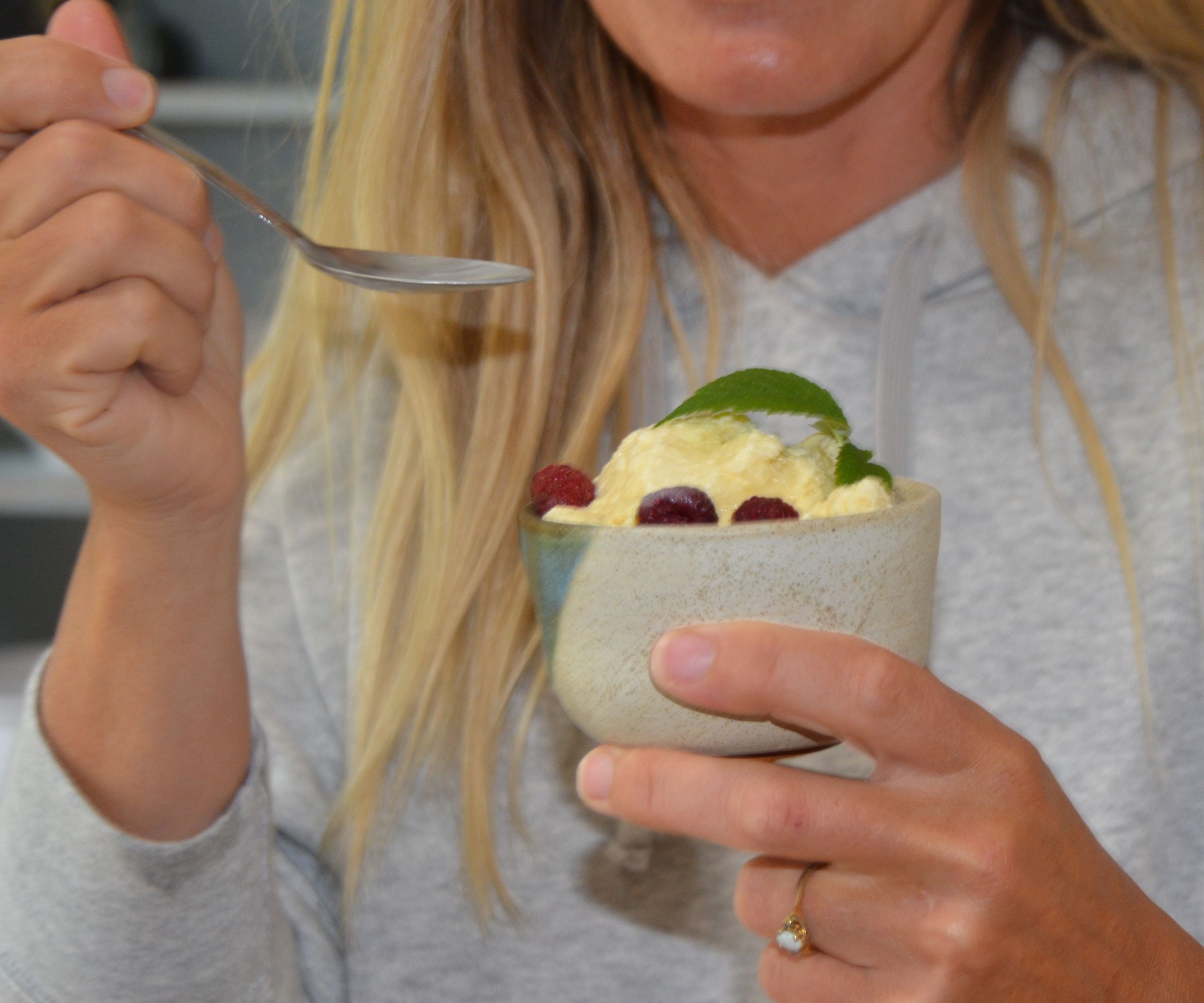 Peppermint Essential Oil Ice Cream