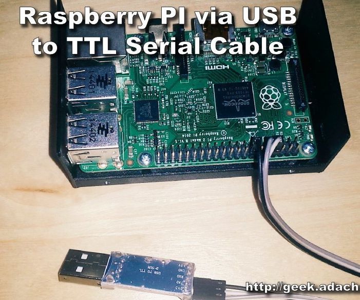 Connect to Raspberry PI Via USB to TTL Serial Cable
