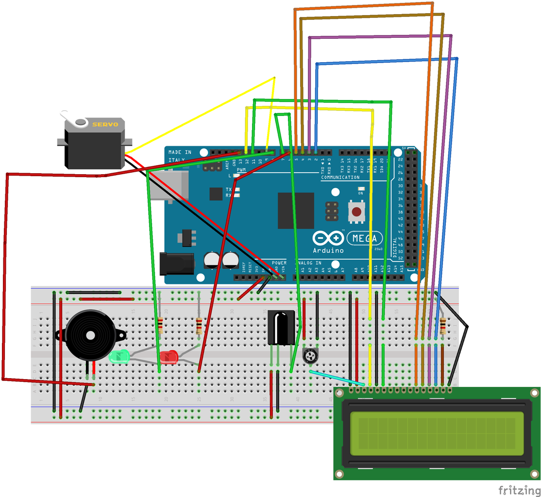 Remote Control Doorknob 10 Steps Circuit Diagram