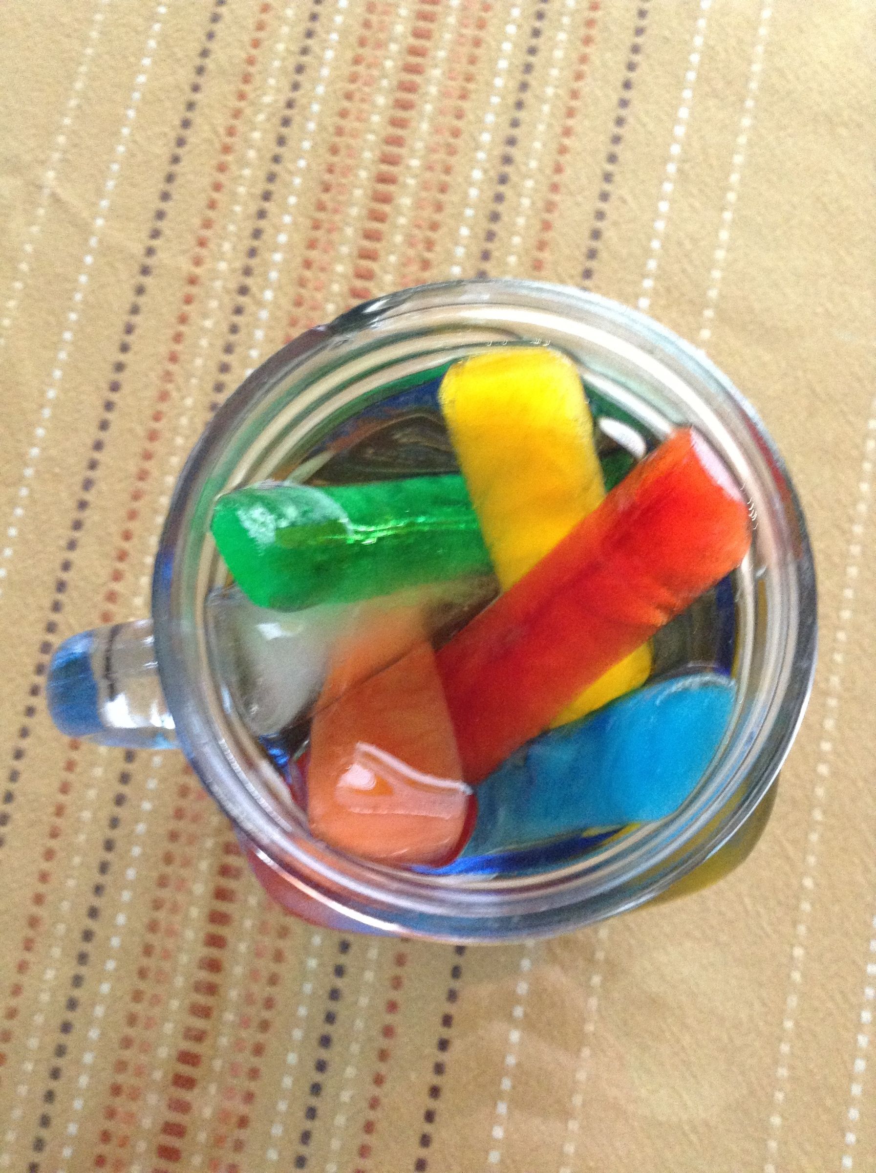 DIY Crystal Clear Rainbow Ice