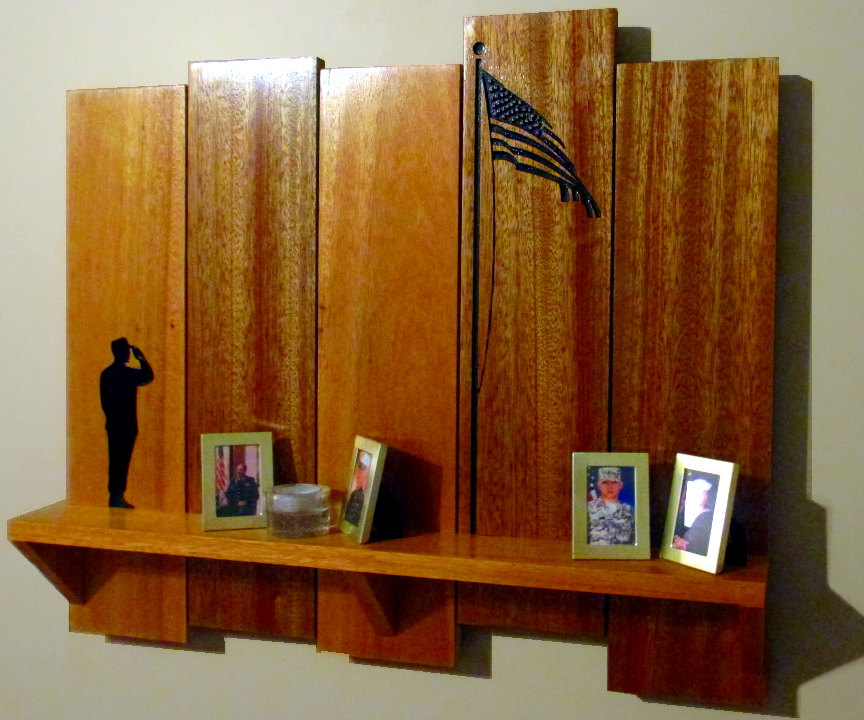 Military Family Tribute Shelf