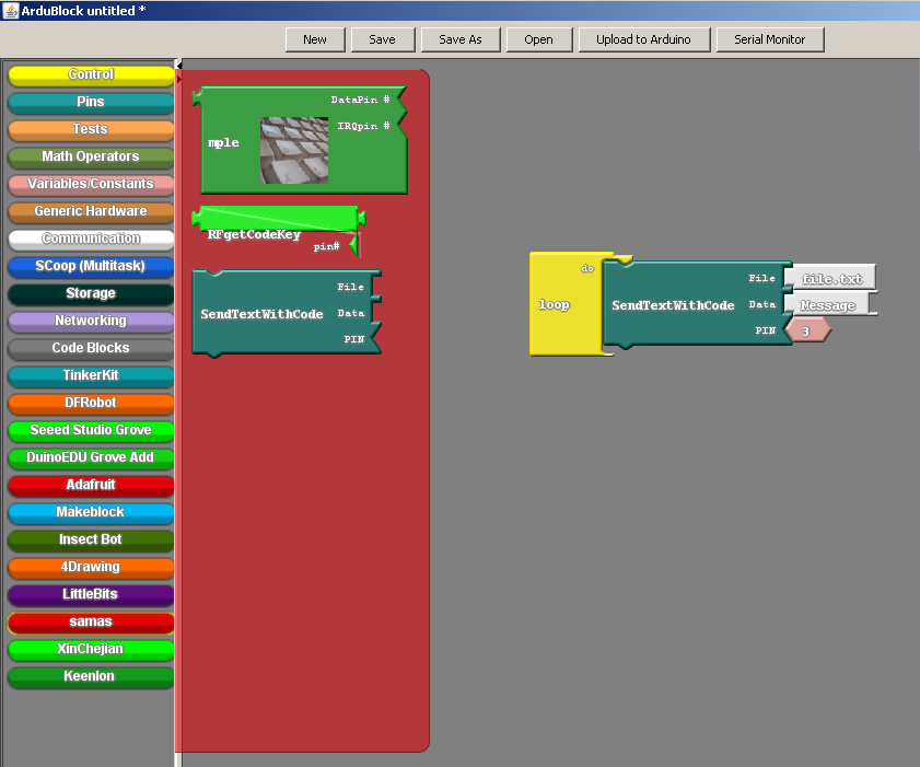 2/3 EDIT AND CREATE BLOCK IN ARDUBLOCK 2/3