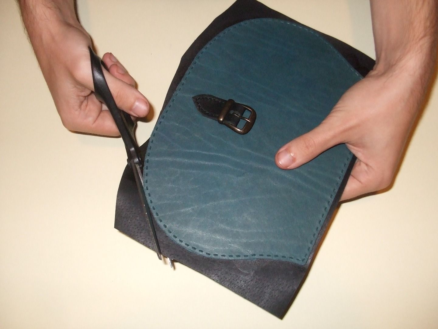 Cowhide All Match Handbag Women Handmade Diy Material Bag