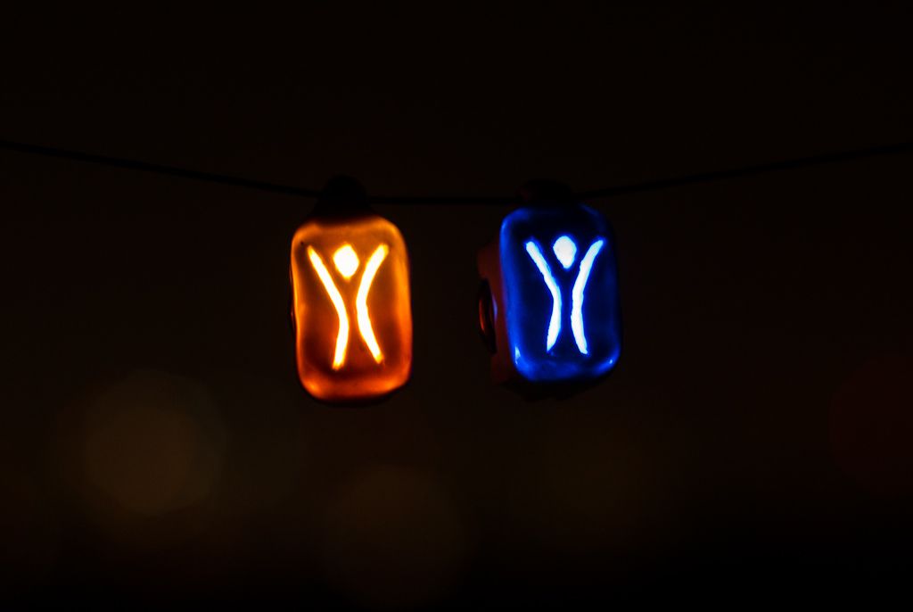 Glowing Sugru Pendant (for Burning Man 2013)
