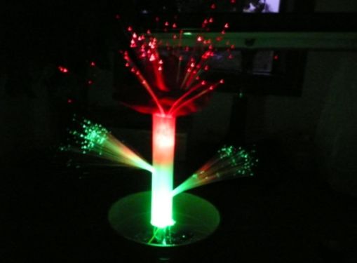 Valentines Fiber Optic LED Rose Project 