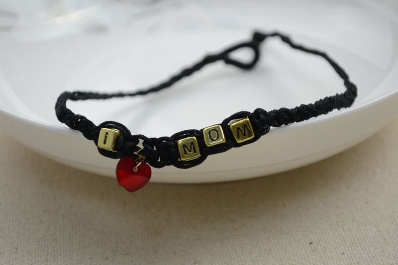 Mommy Necklace - Braided Charm Necklaces for Moms