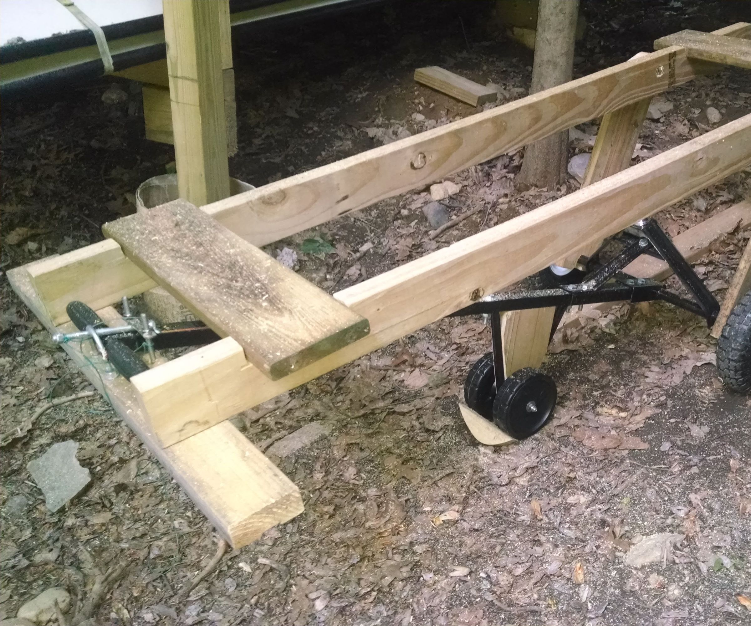 Kayak Boat  Lumber Cart Addition to Trailer Dolly