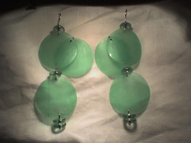 Uber High-end Fashion Earrings From Recycled Water Bottle