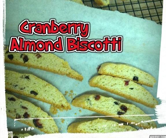 Beginner Cranberry Almond Biscotti