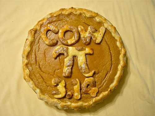 "Cow Pi" Pumpkin Pie
