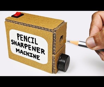 How to Make PENCIL Sharpener MACHINE From Cardboard DIY at Home/SCHOOL