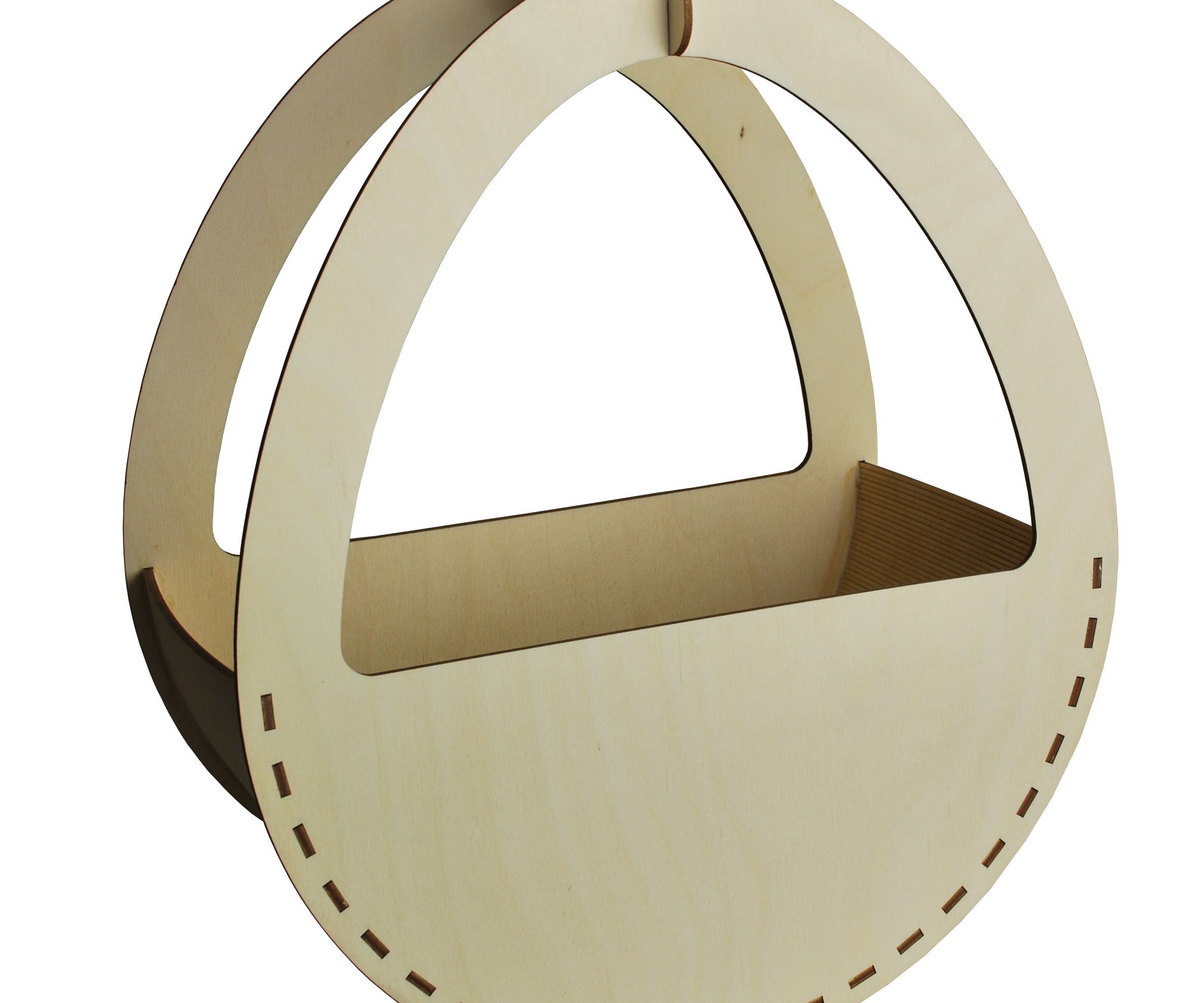 Curved Laser Cut Easter Basket