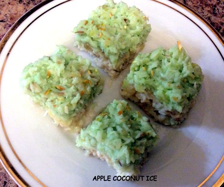 Healthy Apple Coconut Ice