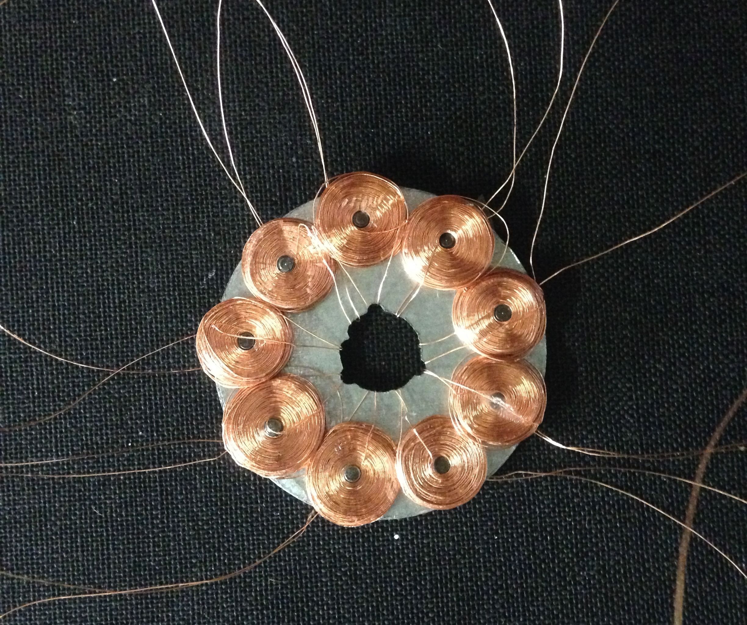 Removable Pole Axial Generator Winding