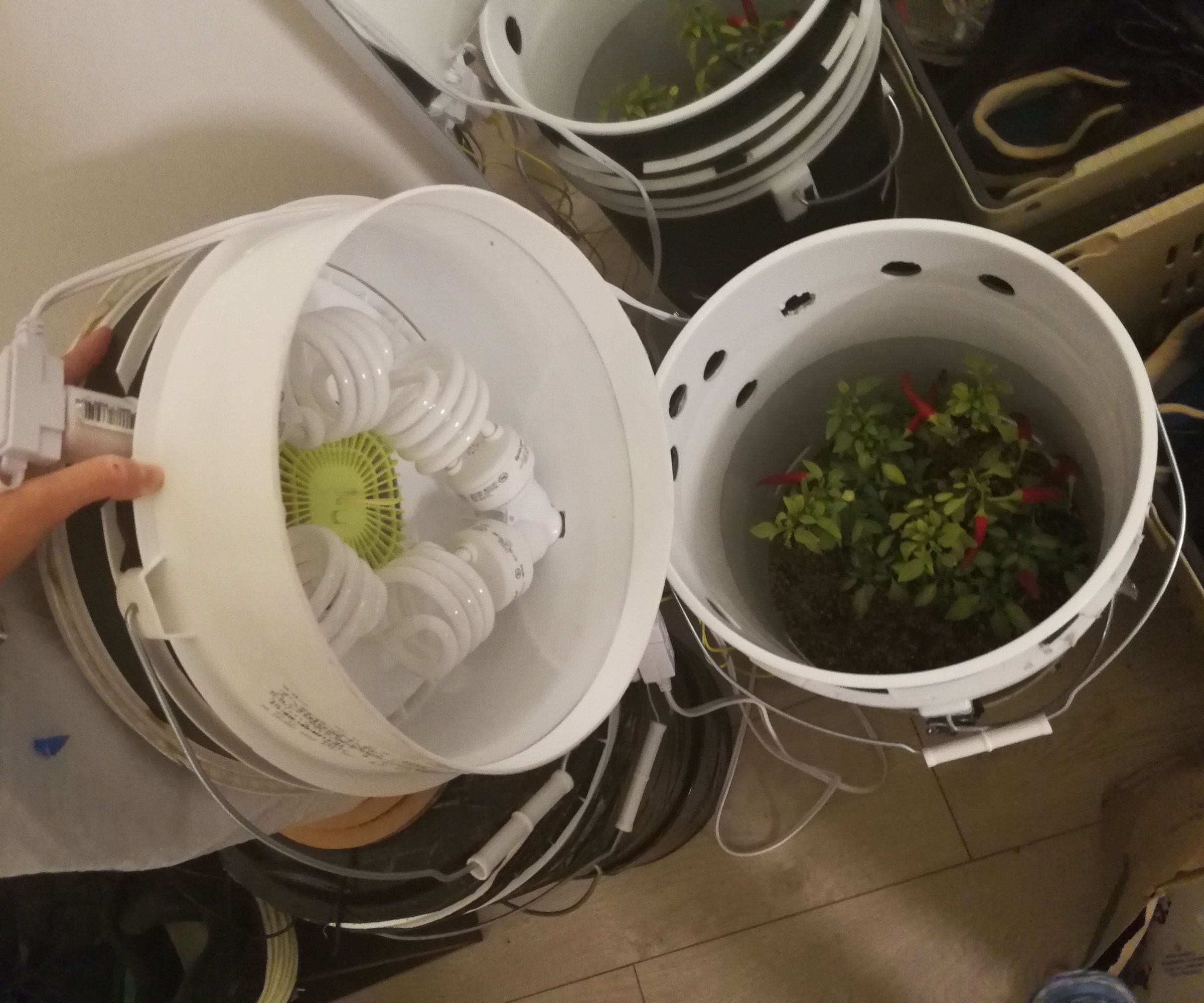 Grow Bucket Laser Cut Acrylic Heat Shield