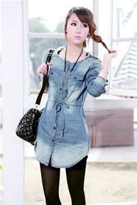 HOW TO SEW EASY DIY a Lace Trendy Denim Jean Shirt Top