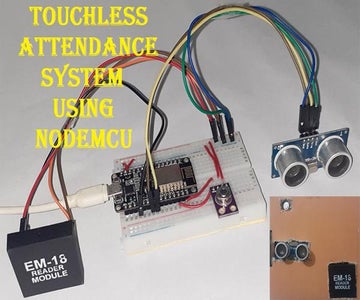 Temperature Based Touchless Attendance System Using NodeMCU and MLX90614 Infrared Thermometer
