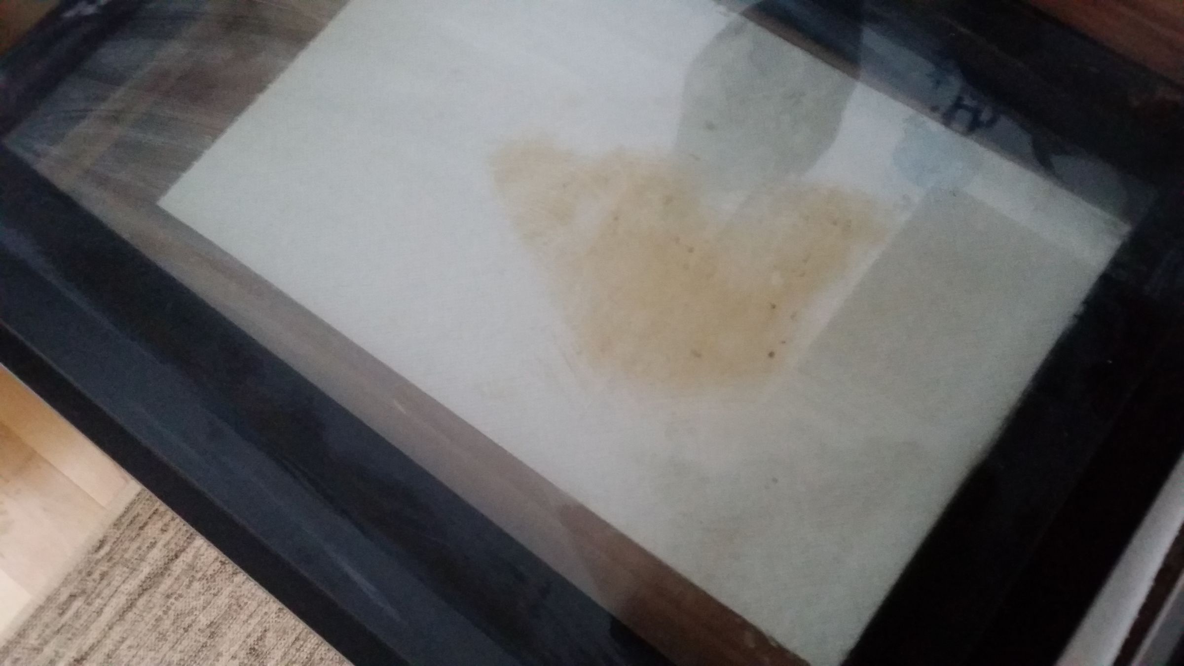 Remove Burned Fat Film From Oven Glass.