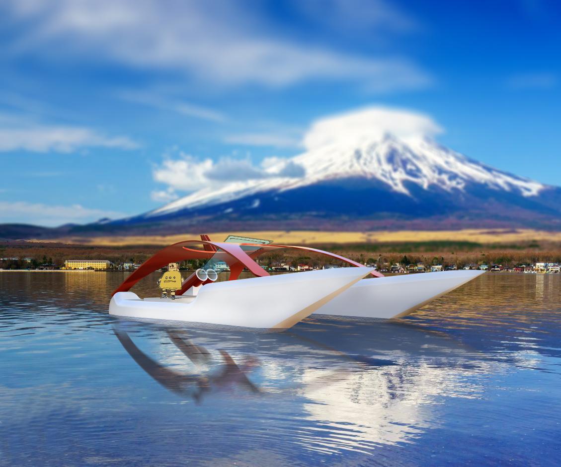 The Yacht With Steam Engine