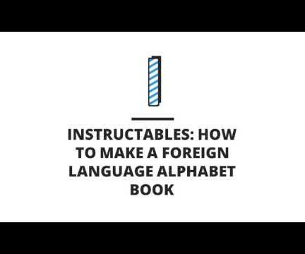 How to Make a Foreign Language Booklet