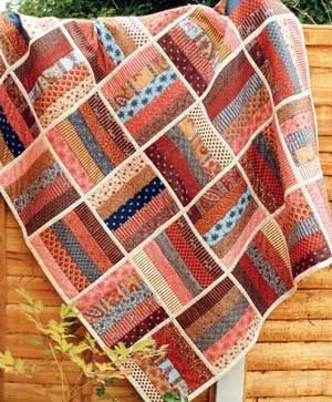 Quilting - Make a Jelly Roll Rail Fence