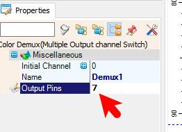 In Visuino Set Components