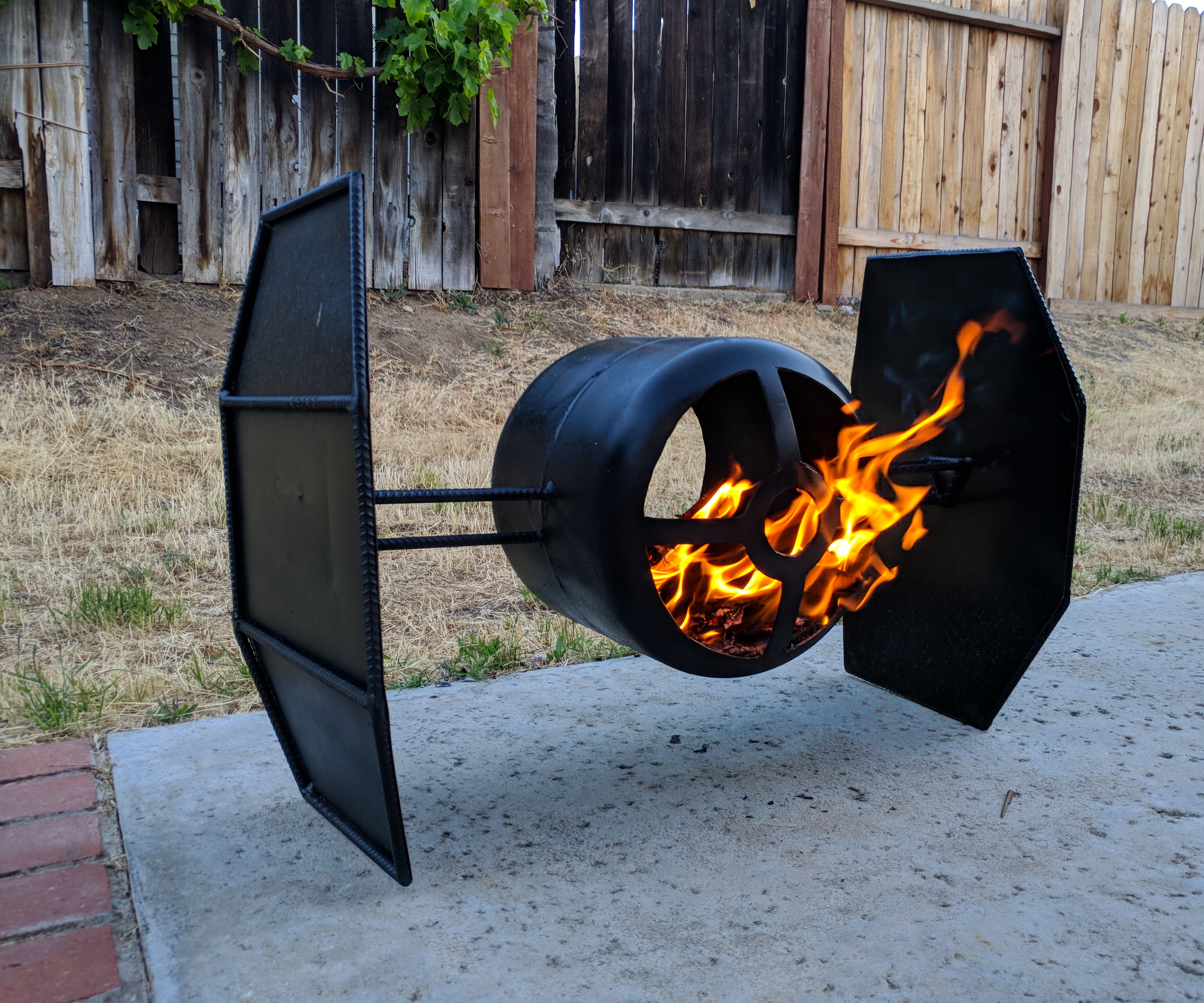 Tie Fighter Fire Pit