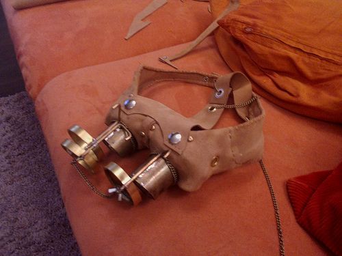 Steampunk Goggles + Gesichtsschutz, Updated 12.09.2012