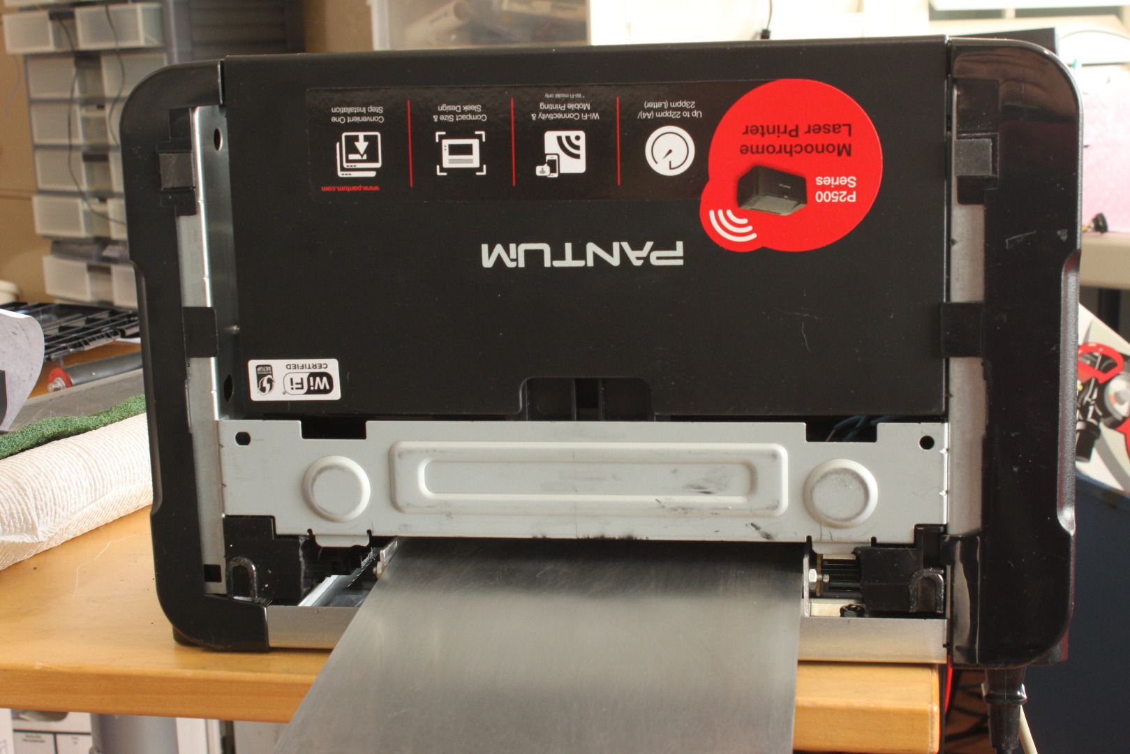 Modification of the Pantum 2502W for Direct Laser Printing of Printer