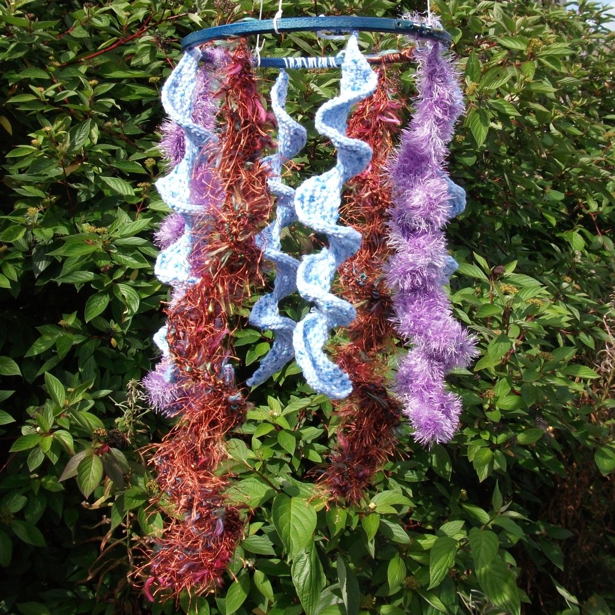 Make a Mobile With Knitted Spirals