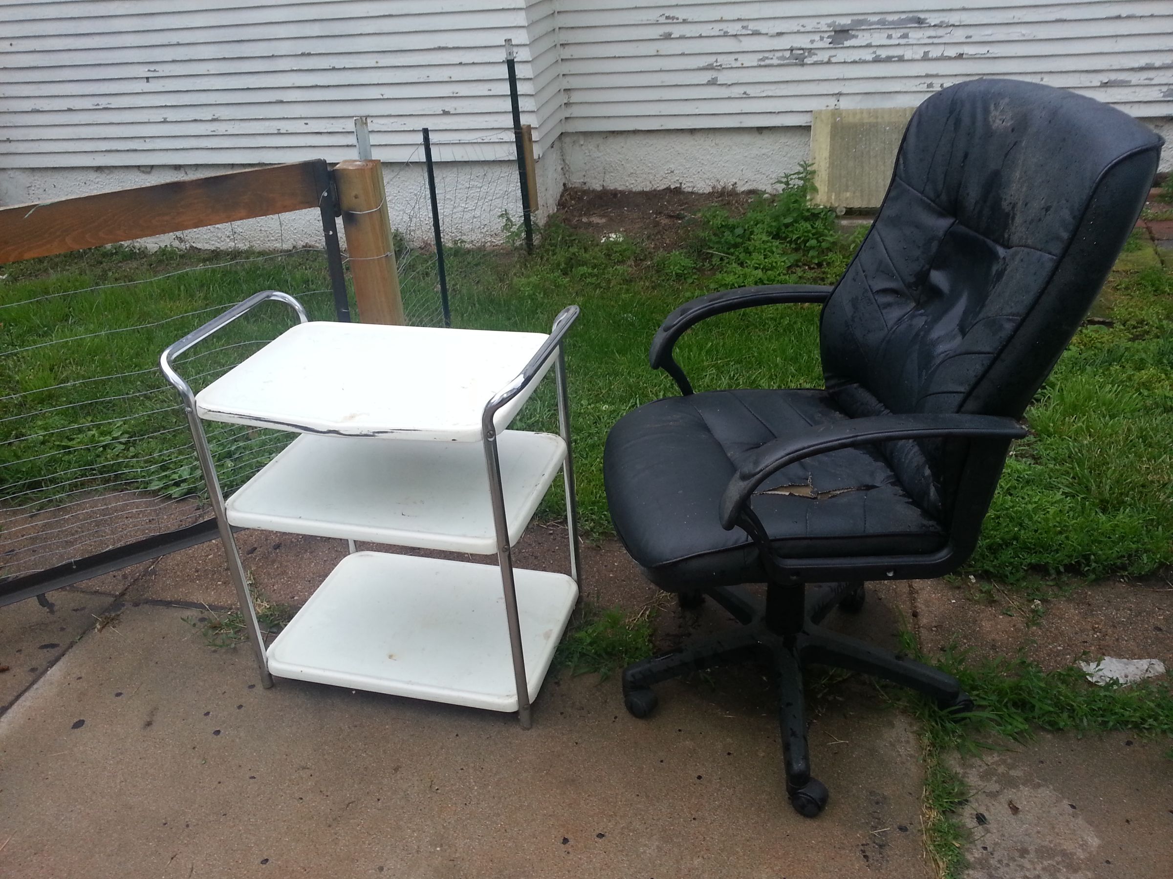 Workshop Hardware/supply Cart From Reclaimed Items.