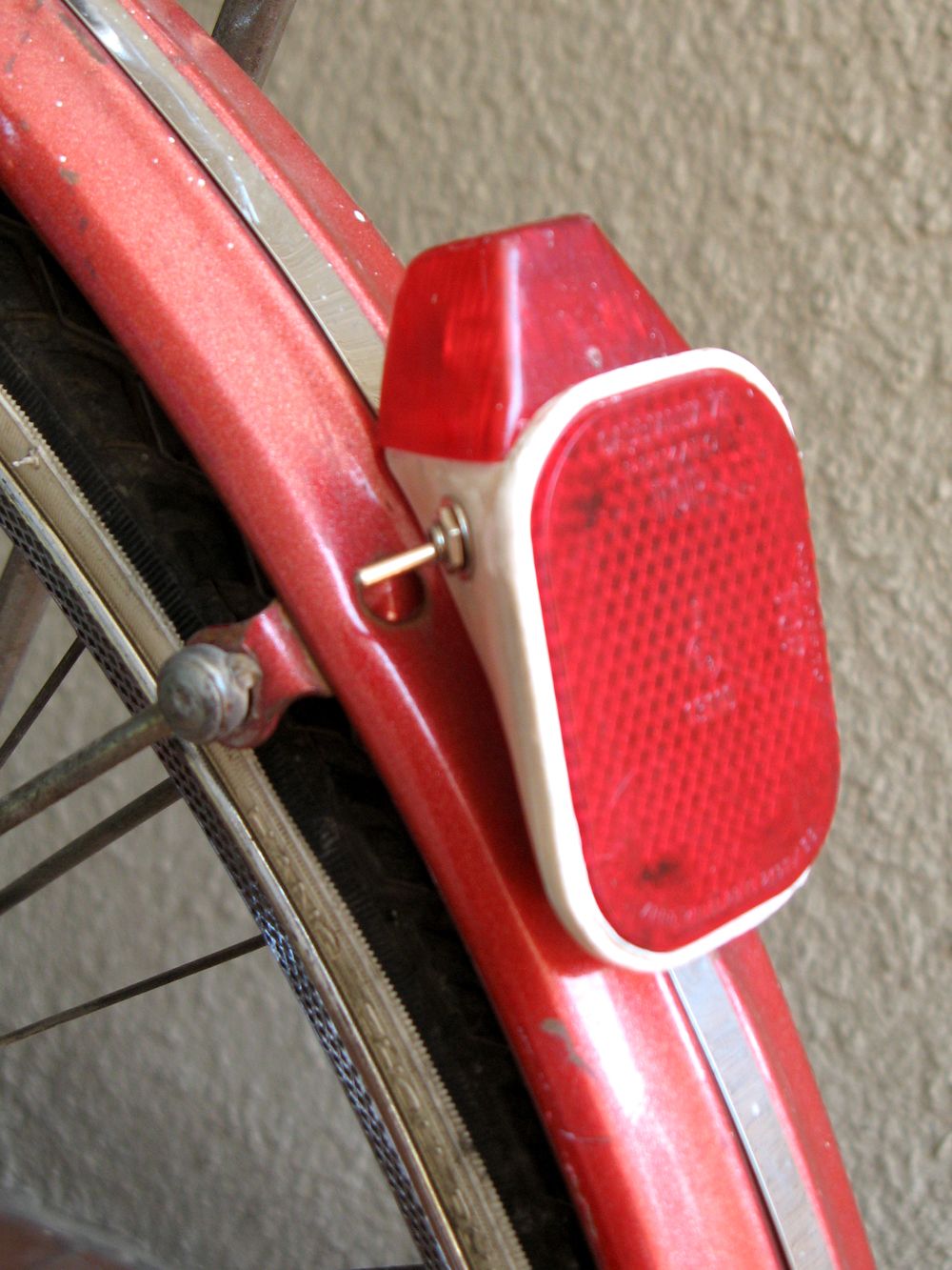 Solar Powered Vintage Rear Bycicle Light