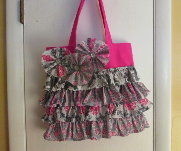 Ruffled Tote Bag