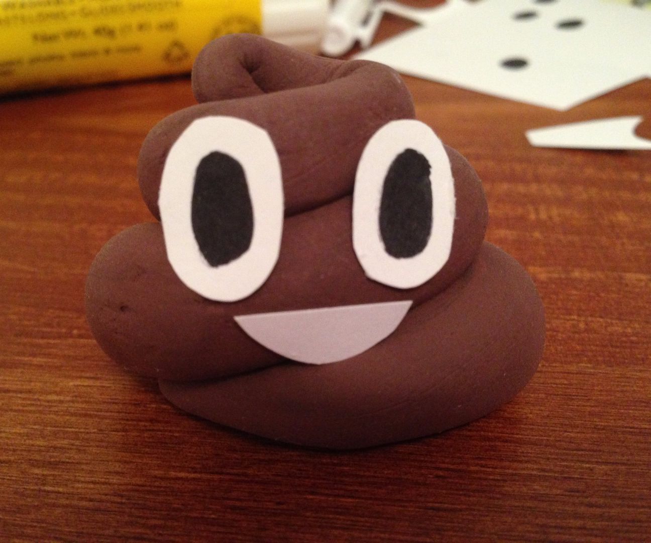 Happy Poop Emoji Made From Clay