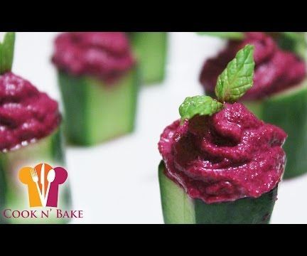 Beetroot Dip Stuffed Cucumbers - Cook N' Bake 