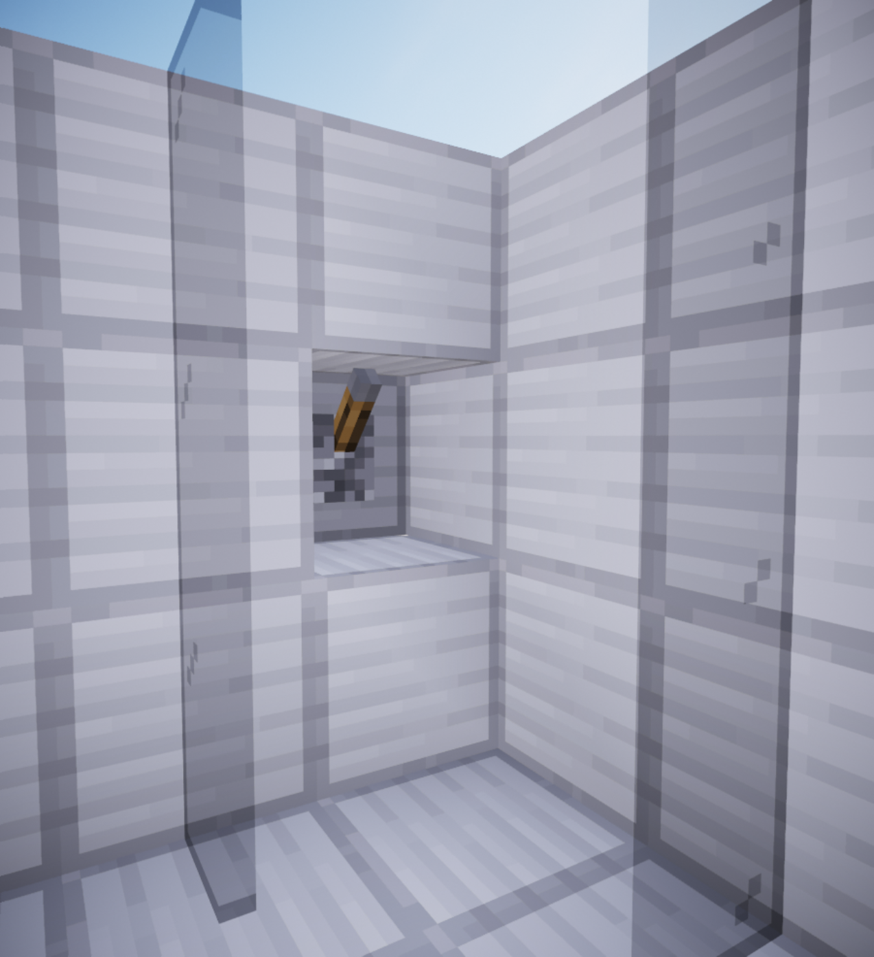 How to Make a Simple Shower in Minecraft 6 Steps Instructables