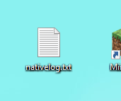 How to Stop Nativelog.txt From Appearing/being Created on Dekstop (minecraft)
