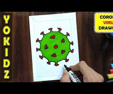COVID 19 VIRUS DRAWING
