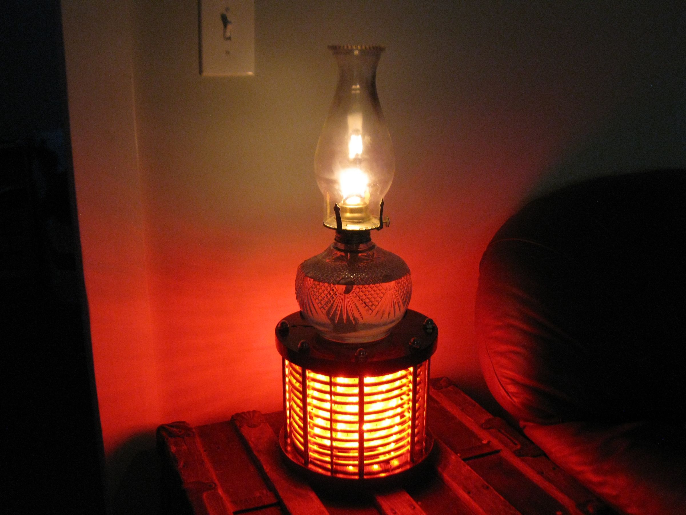LED Oil Lamp Pedestal... Lamp 5 Steps (with Pictures) Instructables